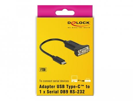 DELOCK Adapter USB Type-C™ > 1 x Serial DB9 RS-232 (63908)