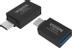 VISION Professional installation-grade USB-C to USB-A adapter - plugs into USB-C and has full-sized USB-A 3.0 socket - USB-C (M) to USB Type A (F) - USB 3.1 Gen 2 - black