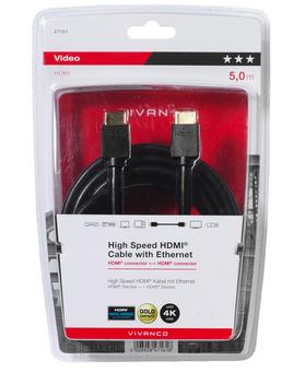 VIVANCO HDMI High Speed Ethernet Cable 5m (47161)
