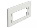 DELOCK Keystone Adapter Plate for furniture installation outlet