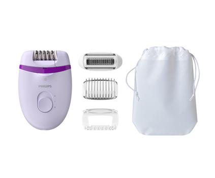 PHILIPS Satinelle Essential Kompakt epil Epilering på en enkel måte, til bena + fire tilbehør (BRE275/00)
