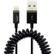 LEITZ Complete Coilled Lightin Cable to USB 1m Black