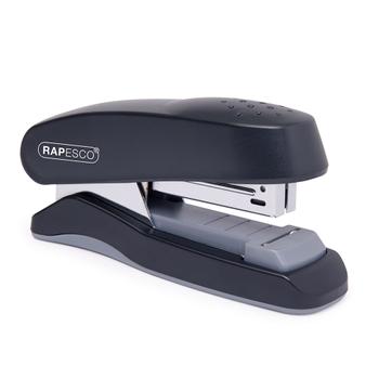 Rapesco Flat Clinch Half Strip Stapler 25 Sheet Black - 1064 (1064)