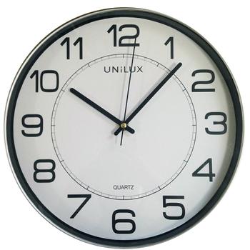 UNILUX Magnet vægur Ø30,5cm metalgrå (400094406)