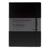 BNT Gæstebog/protokol  A4 sort gummi linieret 96 blade