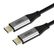 CABLETIME Cabletime USB-C kabel, 1,0m, USB-C: Han - USB-C: Han, 4K60Hz, 100W, Thunderbolt kompatibel,  Nylon kappe, Power delivery kabel 3.2 Gen 2x2 20 Gbps, E-Mark