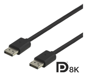 Deltaco DisplayPort 1.4-kabel 1m 8K@60Hz