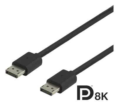 Deltaco DisplayPort 1.4-kabel 1.5m 8K@60Hz (DP8K-1015)
