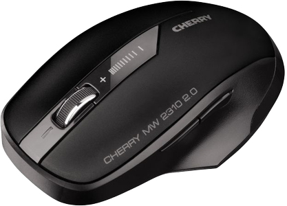 CHERRY MW 2310 2.0, trådlös mus, 5-knappar,  USB nano-mottagare,  svart (JW-T0320)