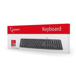 GEMBIRD KB-U-103 - keyboard - Russian - black - Tastatur - Sort (kb-u-103-ru)