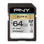 PNY MICRO SD ELITE-X HC 64GB SDHC CLASS 10 UHS-I U3 100 MB/S MEM