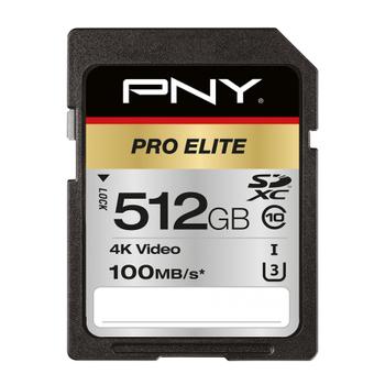 PNY Pro Elite 512 Gb Sdxc Uhs-I (P-SD512U3100PRO-GE)