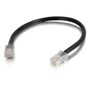 C2G G Cat5e Non-Booted Unshielded (UTP) Network Patch Cable - Patch cable - RJ-45 (M) to RJ-45 (M) - 1 m - UTP - CAT 5e - stranded, uniboot - black (83041)