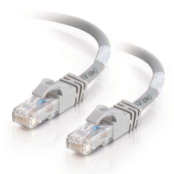 C2G G Cat6 Booted Unshielded (UTP) Network Patch Cable - Patch cable - RJ-45 (M) to RJ-45 (M) - 30 m - UTP - CAT 6 - molded, snagless, stranded - grey (83375)