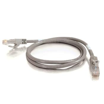C2G Cat6 Booted Unshielded (UTP) Network Patch Cable - Patch-kabel - RJ-45 (hane) till RJ-45 (hane) - 2 m - UTP - CAT 6 - formpressad,  hakfri, tvinnad - grå (83368)