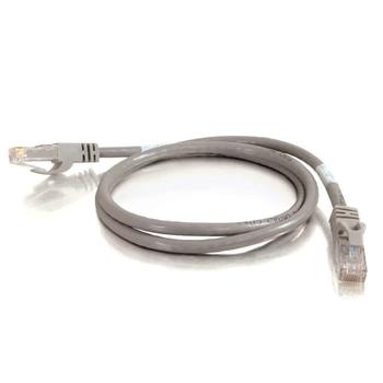 C2G Cat6 Booted Unshielded (UTP) Network Patch Cable - Patch-kabel - RJ-45 (hane) till RJ-45 (hane) - 1 m - UTP - CAT 6 - formpressad,  hakfri, tvinnad - grå (83366)