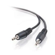 C2G 3.5mm M/M Stereo Audio Cable | 3,5mm tele - 3,5mm tele | Anslutningskabel | 1m | Svart