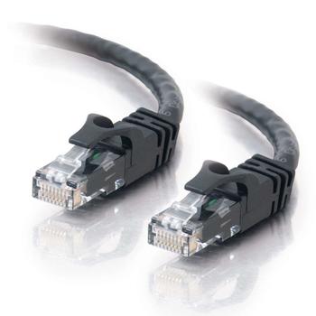C2G G Cat6 Booted Unshielded (UTP) Network Patch Cable - Patch cable - RJ-45 (M) to RJ-45 (M) - 30 m - UTP - CAT 6 - molded, snagless, stranded - black (83415)