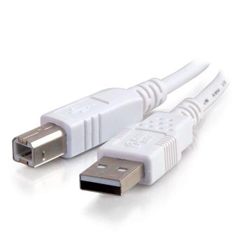 C2G G - USB cable - USB (M) to USB Type B (M) - USB 2.0 - 1 m - white (81560)
