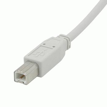 C2G USB-kabel - USB (hane) till USB typ B (hane) - USB 2.0 - 1 m - vit (81560)