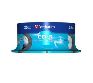 VERBATIM AZO, CD-R, 52X, Wide Printable,  (43710)