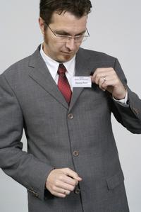 DURABLE Click Fold, Badge, Polypropylen (PP), Transparent,  75 mm, 40 mm, 10 stk (821219)