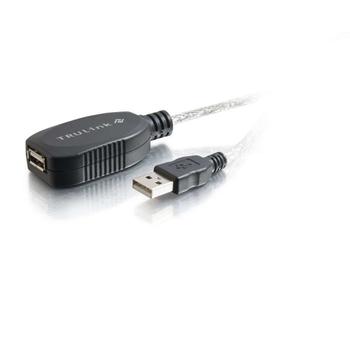 C2G G TruLink USB 2.0 Active Extension Cable - USB extension cable - USB (F) to USB (M) - USB 2.0 - 12 m - active - white (81656)