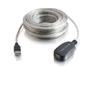 C2G G TruLink USB 2.0 Active Extension Cable - USB extension cable - USB (F) to USB (M) - USB 2.0 - 12 m - active - white (81656)