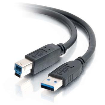 C2G USB-kabel - USB typ A (hane) till USB Type B (hane) - USB 3.0 - 1 m - svart (81680)