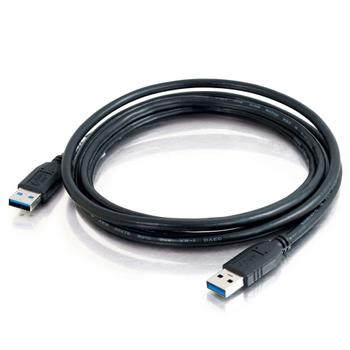 C2G USB-kabel - USB typ A (hane) till USB typ A (hane) - USB 3.0 - 2 m - svart (81678)