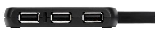 TARGUS USB 2.0 Hub Mobile - 4 Ports USB hub - USB 2.0 - 4 ports - Sort (ACH114EU)