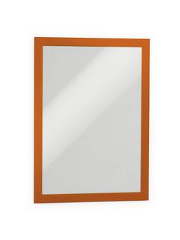 DURABLE Skilt DURAFRAME® selvklæbende A4 m/orange ramme 2stk/pak - (2 stk.) (487209)