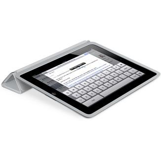 APPLE iPad Smart Case-Polyurethane-Light Gray (MD455ZM/A)