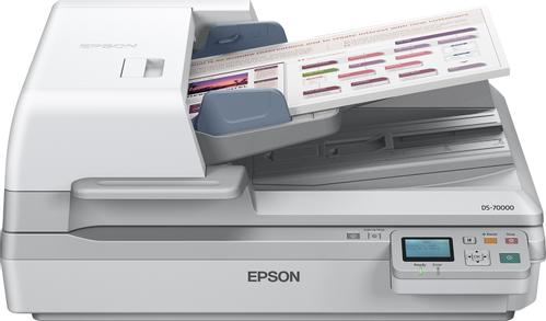 EPSON WorkForce DS-70000N A3 Flatbed Document Scanner - 600dpi - 70ppm - Duplex Scan - 200 Sheet ADF - USB - Ethernet (B11B204331BT)