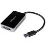 STARTECH USB 3 TO VGA EXTERNAL GRAPHICS ADAPTER WITH 1-PORT USB HUB CABL