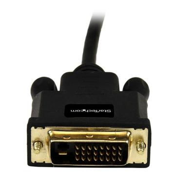 StarTech 3 ft Mini DisplayPort to DVI Adapter Cable - Mini DP to DVI Video Converter - MDP to DVI Cable for Mac / PC 1920x1200 - Black (MDP2DVIMM3B) - DisplayPort-kabel - 91.44 cm (MDP2DVIMM3B)