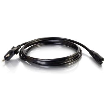 C2G Non-Polarised Power Cord - Strömkabel - power IEC 60320 C7 till power CEE 7/7 (hane) - AC 250 V - 1 m - formpressad - svart (80616)