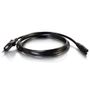 C2G Non-Polarised Power Cord - Strömkabel - power IEC 60320 C7 till power CEE 7/7 (hane) - AC 250 V - 1 m - formpressad - svart (80616)