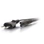 C2G Non-Polarised Power Cord - Strömkabel - power IEC 60320 C7 till power CEE 7/7 (hane) - AC 250 V - 1 m - formpressad - svart (80616)