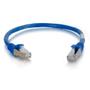 C2G Cbl/0.3m CAT6A Shielded Patch Cable Blue