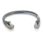 C2G Cbl/0.3m CAT6A Shielded Patch Cable Grey