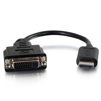 C2G G HDMI to Single Link DVI-D Adapter Converter Dongle - Adapter - single link - DVI-D female to HDMI male - 20.3 cm - double shielded - black (80502)