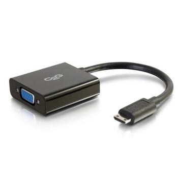 C2G G HDMI Mini to VGA Adapter Converter Dongle - Video converter - HDMI - VGA - black (80503)