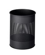 DURABLE Papierkorb Metall rund15L Perforation 165mm schwarz
