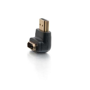 C2G G 90° Down Adapter - HDMI adapter - HDMI male to HDMI female - black - 90° connector (80562)