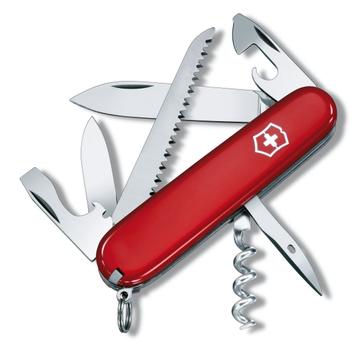 Victorinox Camper - lommekniv - multiverktøy - rød Swiss Army Knife, lengde: 9.1 cm, vekt: 74 gram (1.3613)