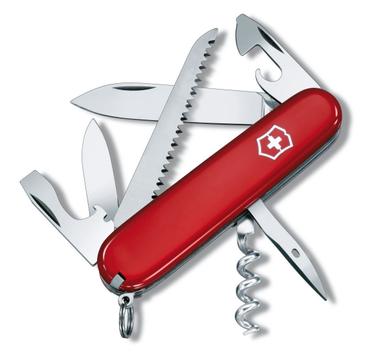 Victorinox Camper - lommekniv - multiverktøy - rød Swiss Army Knife, lengde: 9.1 cm, vekt: 74 gram (1.3613)