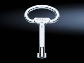 RITTAL Double Bit Key Number 5 for use with lock inserts chrome (2531000)
