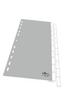 DURABLE Blanko-Register PP blanko Taben 10-teilig grau (644110)