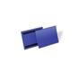 DURABLE magnet. Kennzeichnungstasche A5 quer 50er Pck blau